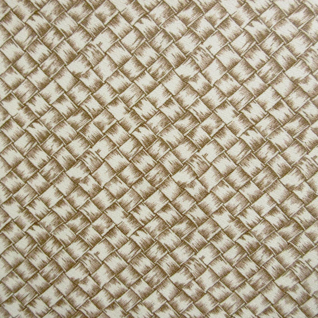 BARKCLOTH Fabric, Luau Lauhala Rattan Print in Suntan, Tropical Hawaiian, By the Yard