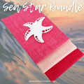 Fabric BUNDLE, Sea Star Bundle Half Yard Bundle, OOP Alexander Henry Heath Fabrics