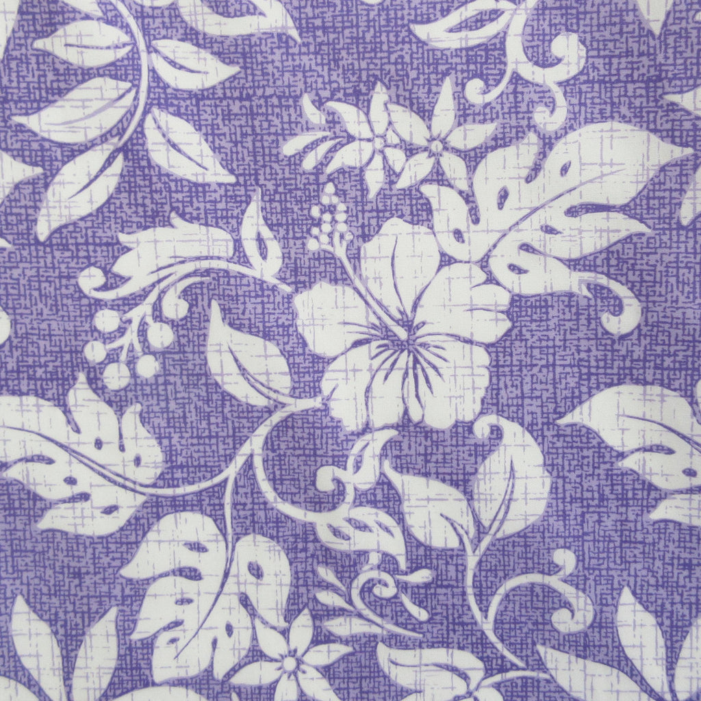 Tropical Fabric, Hawaiian Summer on Lavender, By the Half or Full Yard