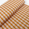 Fabric, Yarn Dyed Palaka Hawaiian Plaid in Harvest Gold, 100% Cotton Woven, By the Half or Full Yard