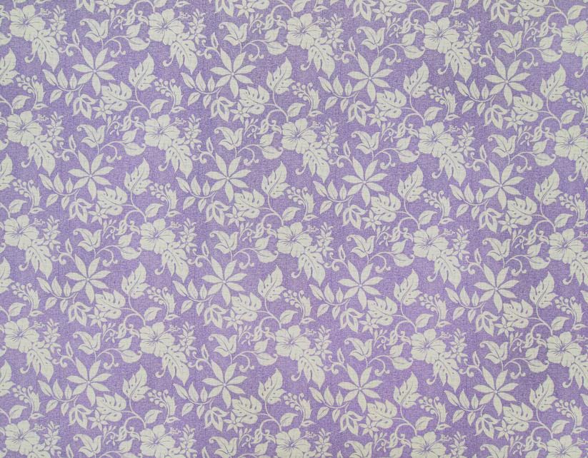 Tropical Fabric, Hawaiian Summer on Lavender, By the Half or Full Yard