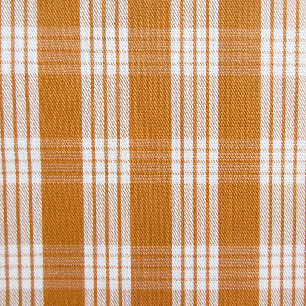 Fabric, Yarn Dyed Palaka Hawaiian Plaid in Harvest Gold, 100% Cotton Woven, By the Half or Full Yard