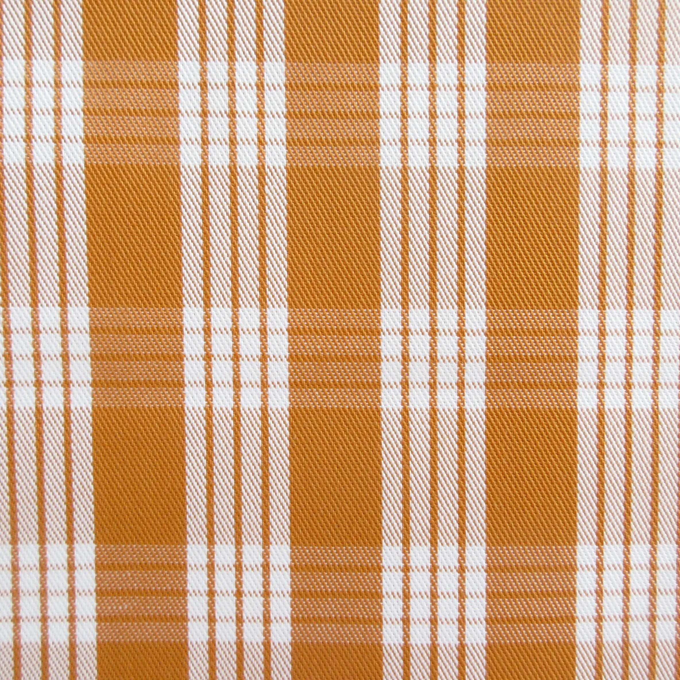 Fabric, Yarn Dyed Palaka Hawaiian Plaid in Harvest Gold, 100% Cotton Woven, By the Half or Full Yard