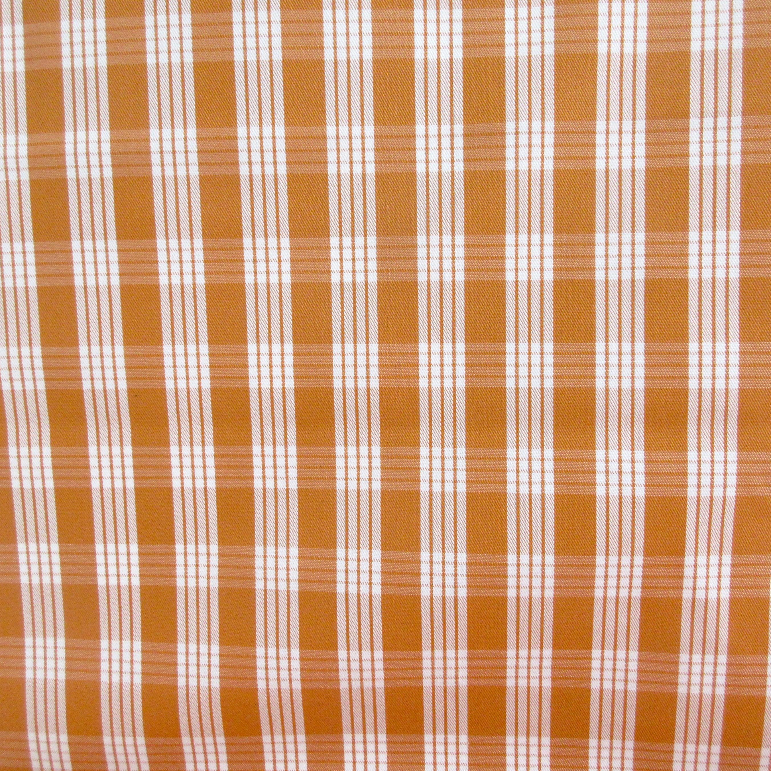 Fabric, Yarn Dyed Palaka Hawaiian Plaid in Harvest Gold, 100% Cotton Woven, By the Half or Full Yard