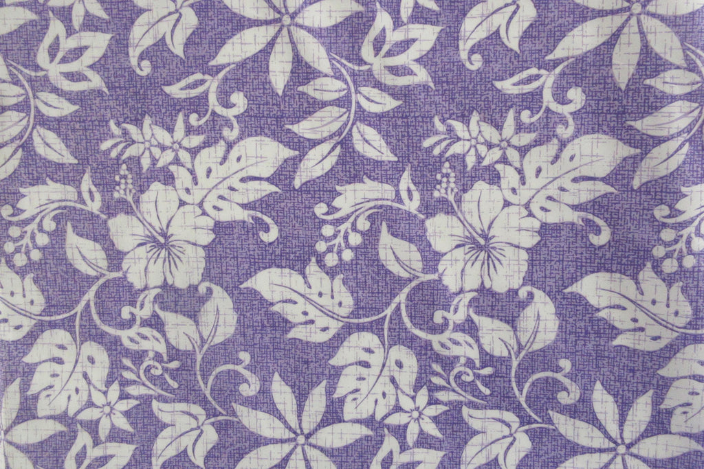 Tropical Fabric, Hawaiian Summer on Lavender, By the Half or Full Yard