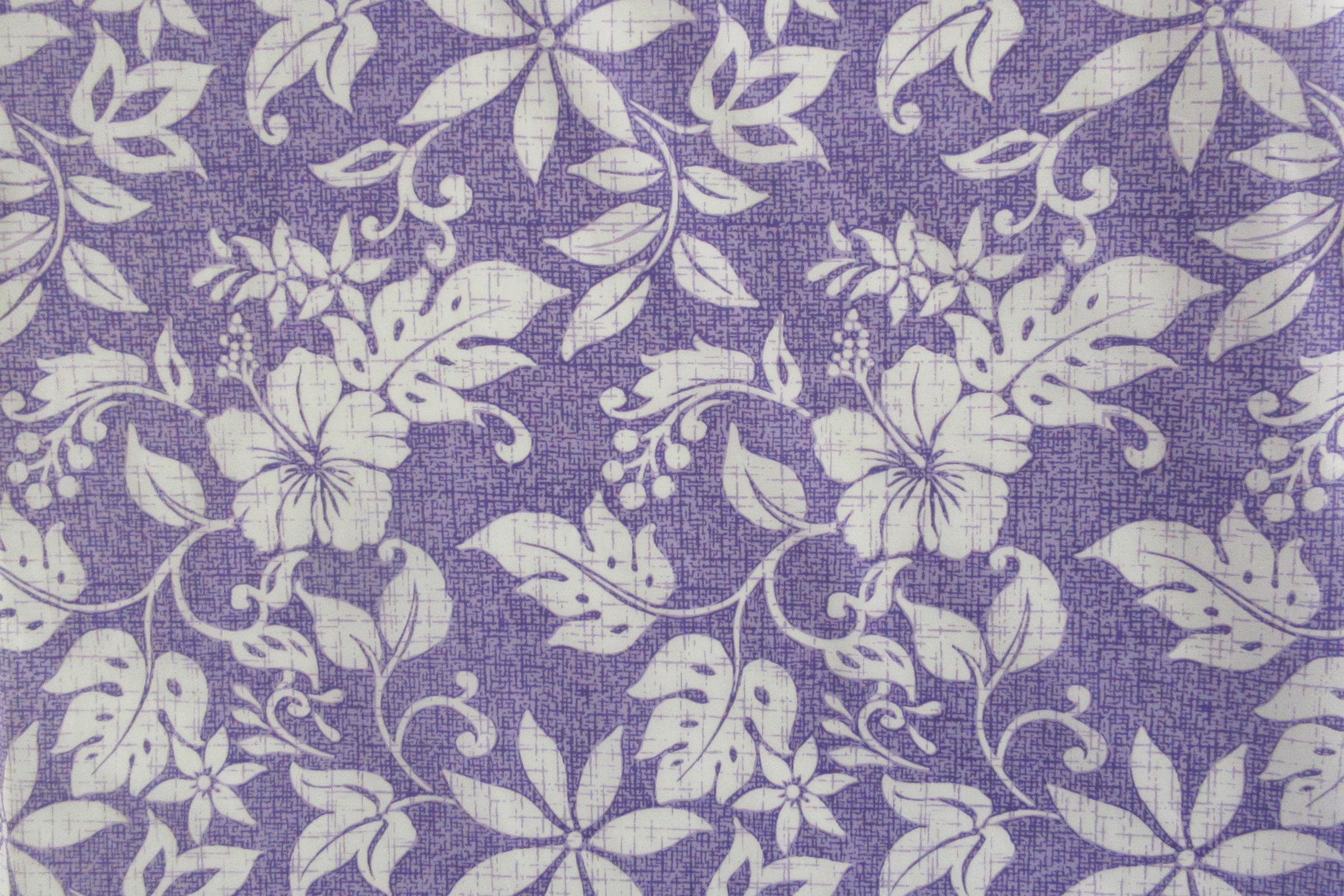 Tropical Fabric, Hawaiian Summer on Lavender, By the Half or Full Yard
