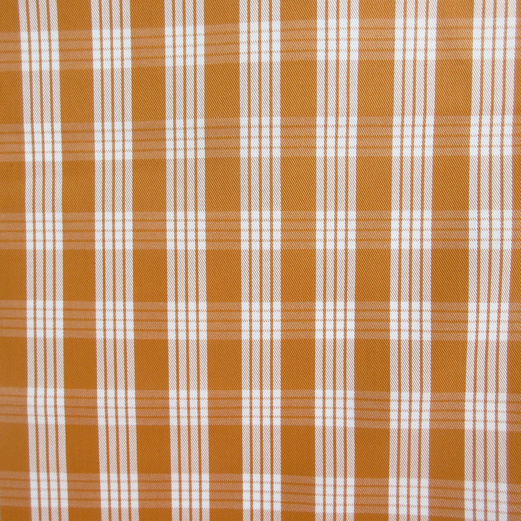Fabric, Yarn Dyed Palaka Hawaiian Plaid in Harvest Gold, 100% Cotton Woven, By the Half or Full Yard