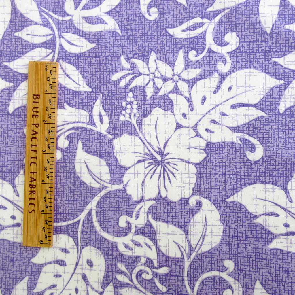 Tropical Fabric, Hawaiian Summer on Lavender, By the Half or Full Yard