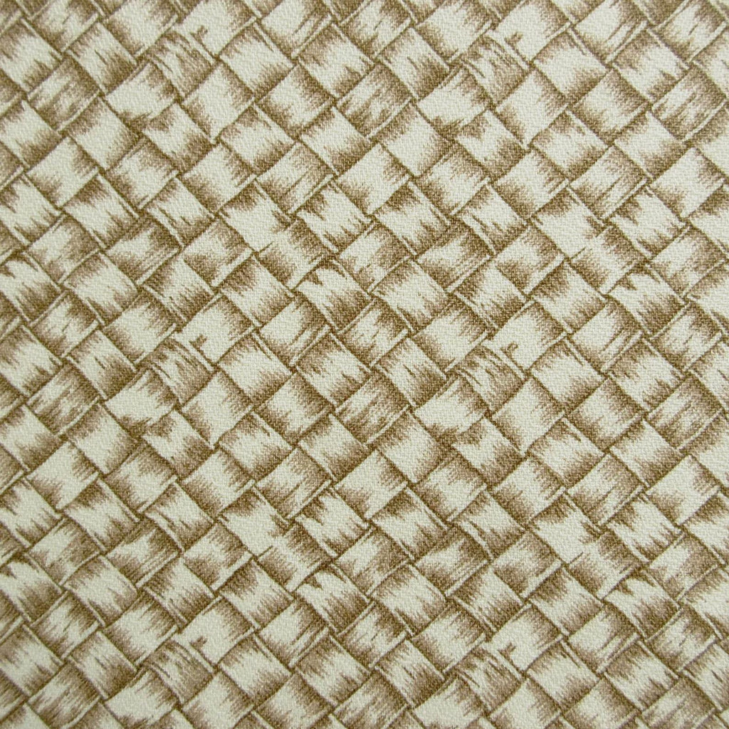 BARKCLOTH Fabric, Luau Lauhala Rattan Print in Suntan, Tropical Hawaiian, By the Yard