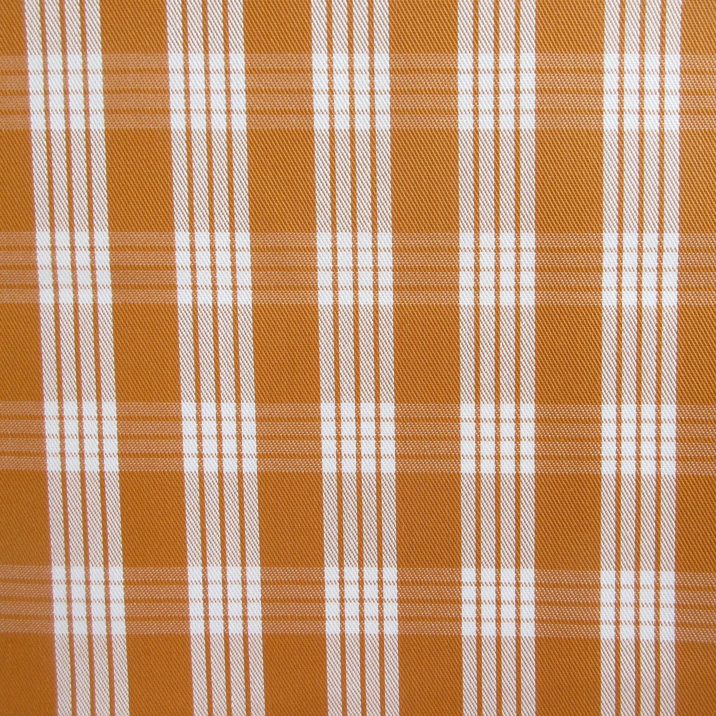 Fabric, Yarn Dyed Palaka Hawaiian Plaid in Harvest Gold, 100% Cotton Woven, By the Half or Full Yard