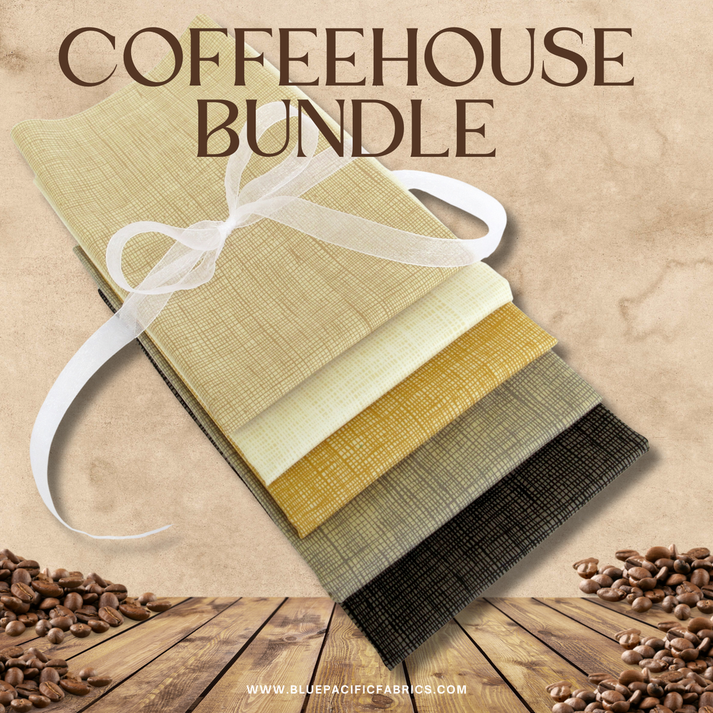 Fabric BUNDLE, Coffeehouse  Half Yard Bundle, OOP Alexander Henry Heath Fabrics