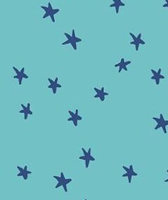 Star Fabric, Starry on Turquoise by Ruby Star Society, By the Half or Full Yard