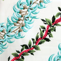 Hawaii Fabric, Island Flower Leis on Cream, Large Scale Print, By the Half or Full Yard
