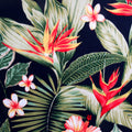 Fabric, Tropical Blossom Paradise on Navy Blue, Hawaiian Floral, By the Yard