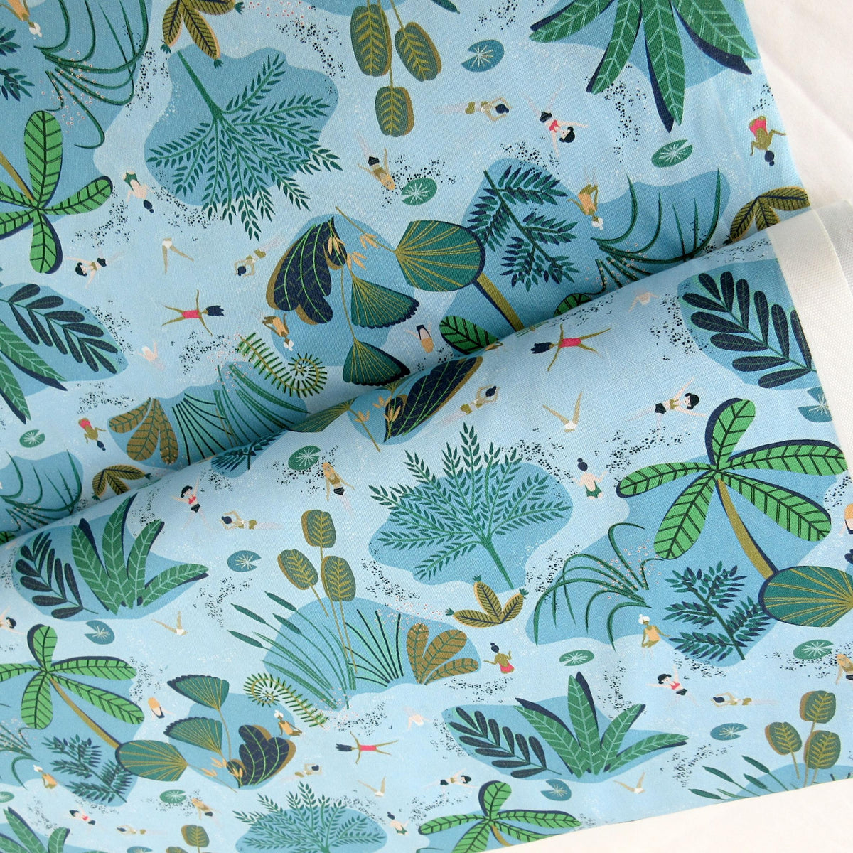 Lazy River Fabric, Suns Out, Pineapple Crush by Dear Stella, By the Half or Full Yard