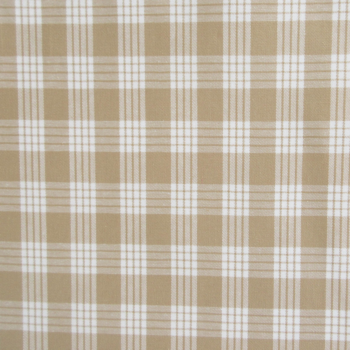 Fabric, Beige Yarn Dyed Palaka Hawaiian Plaid, 100% Cotton Woven by th – Blue Pacific Fabrics