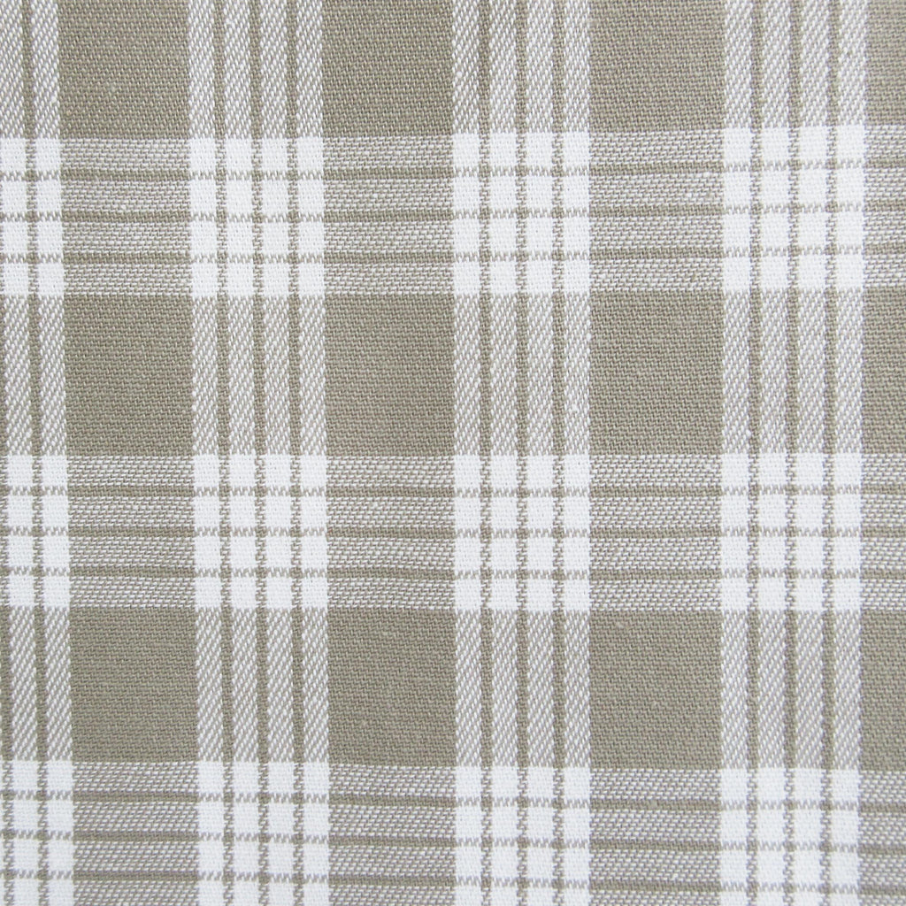 Fabric, Gray Yarn Dyed Palaka Hawaiian Plaid, 100% Cotton Woven, By the Half or Full Yard