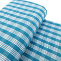 Fabric, Turquoise Yarn Dyed Palaka Hawaiian Plaid, 100% Cotton Woven, By the Half or Full Yard