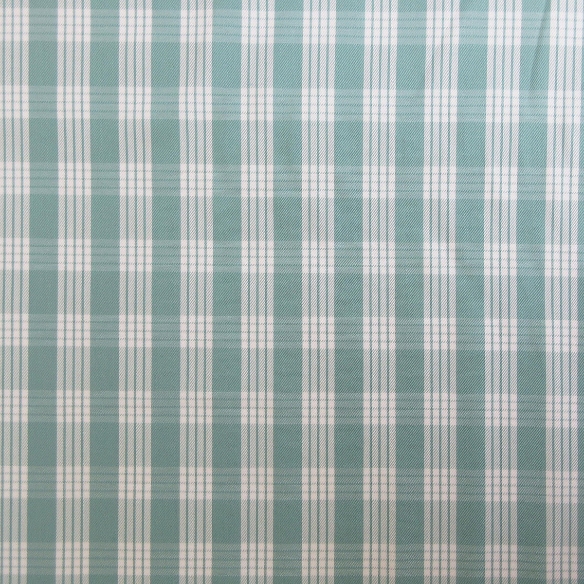 Fabric, Seafoam Yarn Dyed Palaka Hawaiian Plaid, 100% Cotton Woven, By the Half or Full Yard