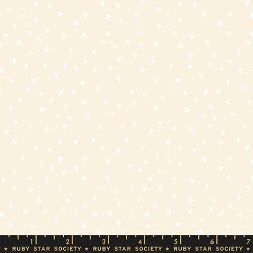 Star Fabric, Mini Starry White on Natural by Ruby Star Society, By the Half or Full Yard