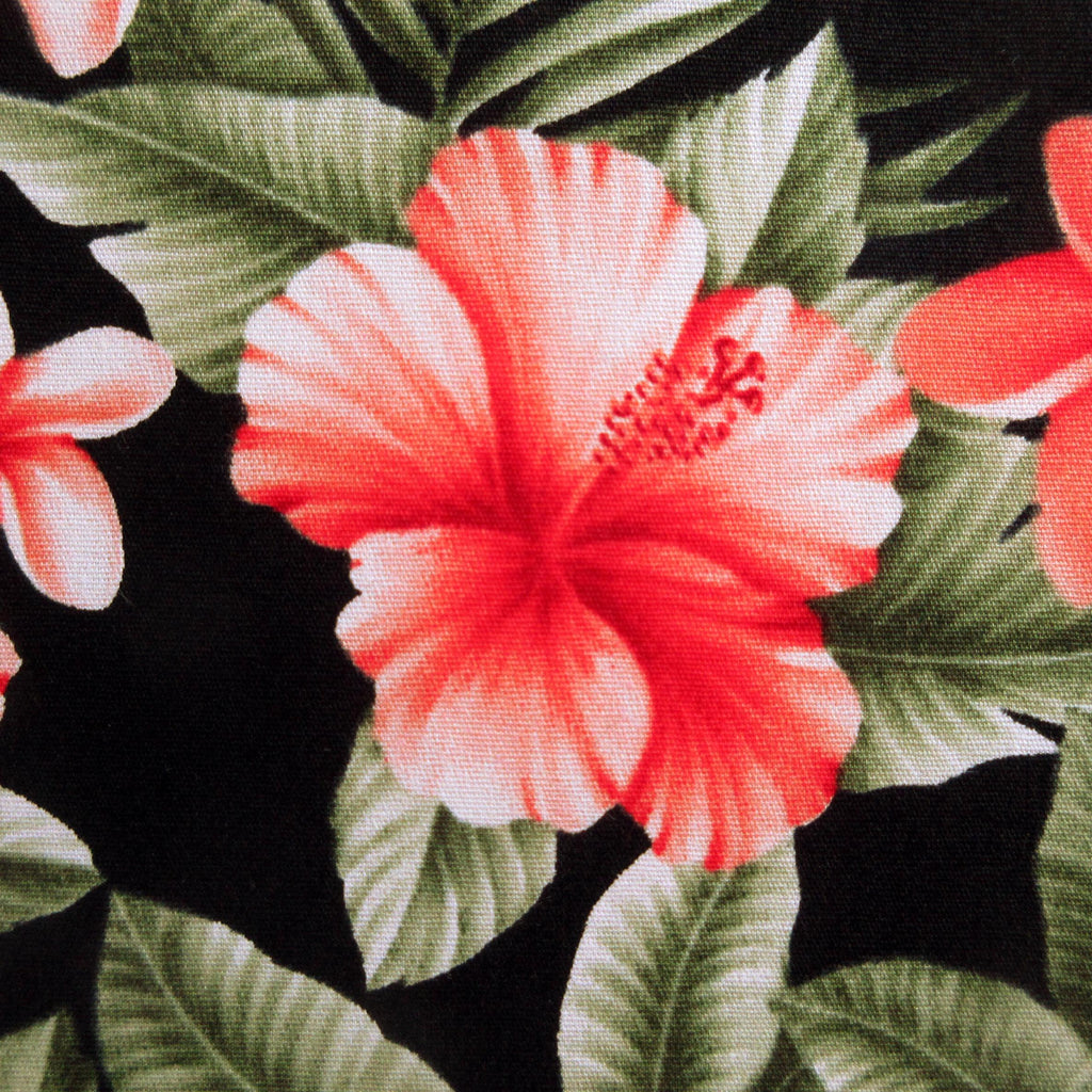 Tropical Floral Fabric by Sevenberry, Island Backyard Evening, By the Half or Full Yard