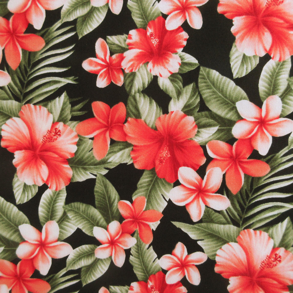 Tropical Floral Fabric by Sevenberry, Island Backyard Evening, By the Half or Full Yard