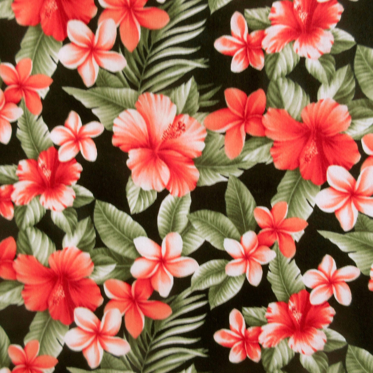 Tropical Floral Fabric by Sevenberry, Island Backyard Evening, By the Half or Full Yard