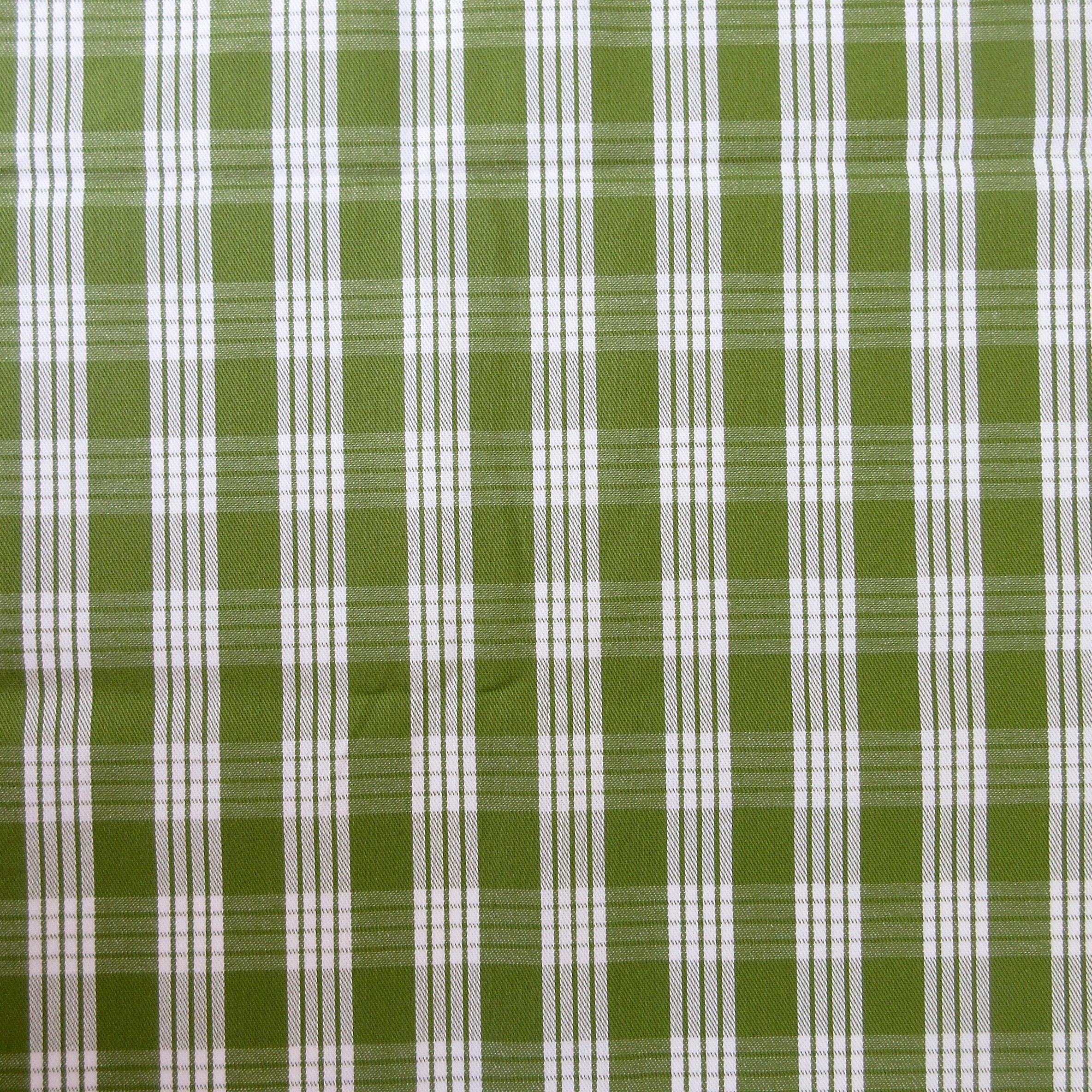 Fabric, Olive Yarn Dyed Palaka Hawaiian Plaid, 100% Cotton Woven by the Half and Full Yard