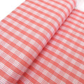 Fabric, Guava Pink Yarn Dyed Palaka Hawaiian Plaid, 100% Cotton Woven, By the Half or Full Yard