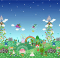 Border Fabric, Fairy Tales Double Edge Border by Lewis and Irene, By the Half or Full Yard