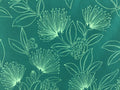 Fabric, Big Lehua Blooms on Avocado, Large Scale Tropical Hawaiian, By the Half and Full Yard