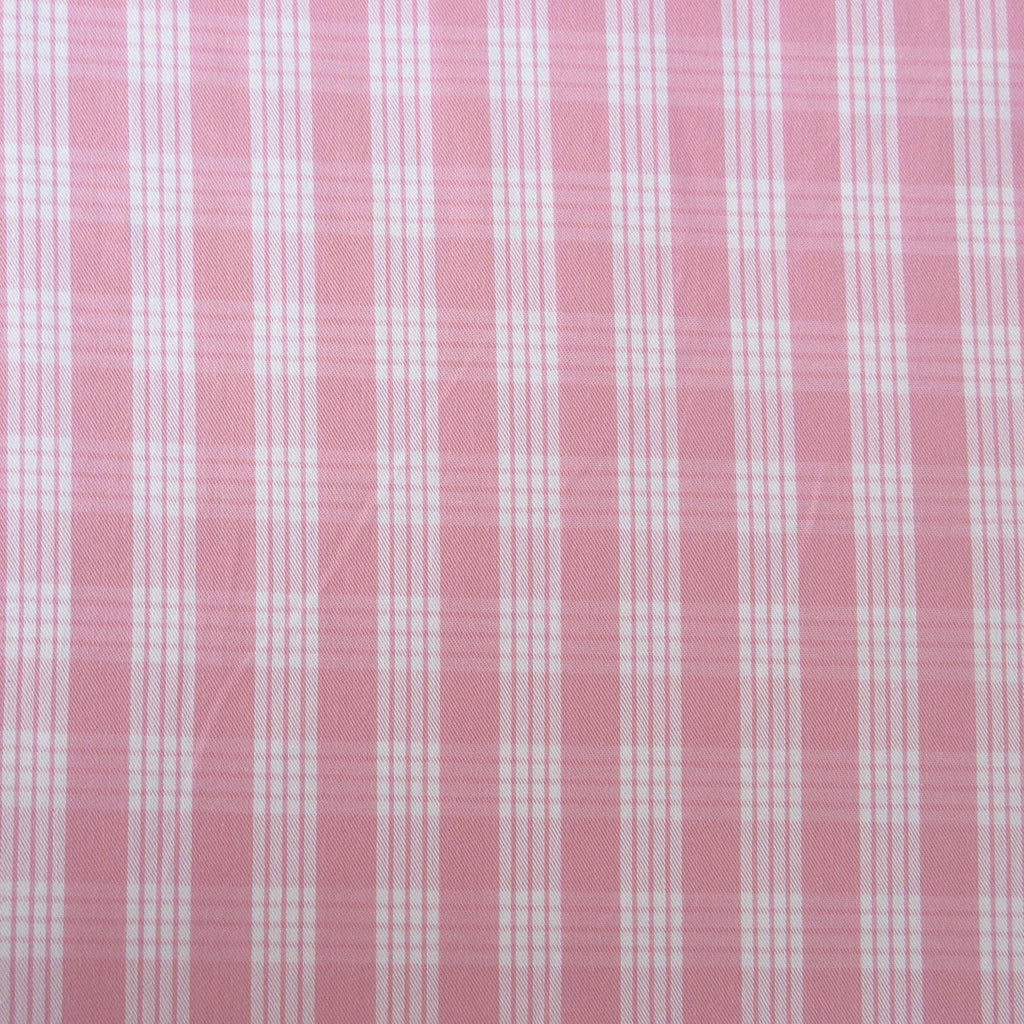 Fabric, Baby Pink Yarn Dyed Palaka Hawaiian Plaid, 100% Cotton Woven, By the Half or Full Yard