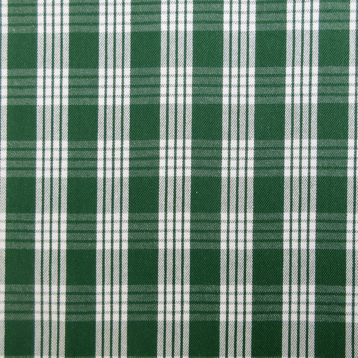 Fabric, Green UH Palaka Yarn Dyed Hawaiian Plaid, 100% Cotton Woven By the Half and Full Yard