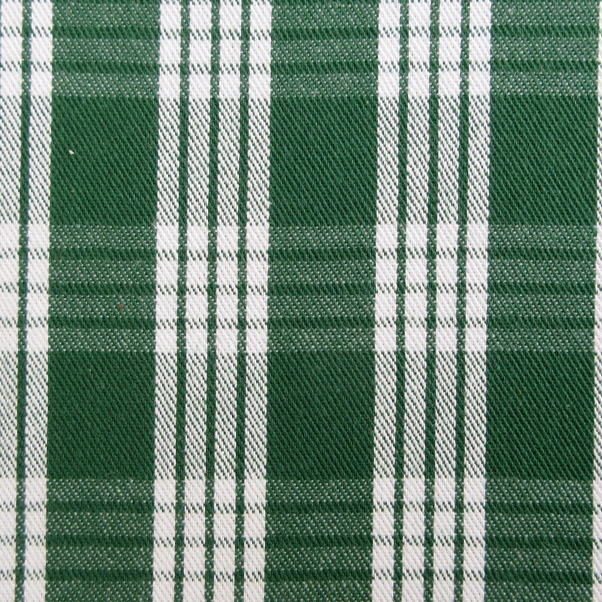 Fabric, Green UH Palaka Yarn Dyed Hawaiian Plaid, 100% Cotton Woven By the Half and Full Yard