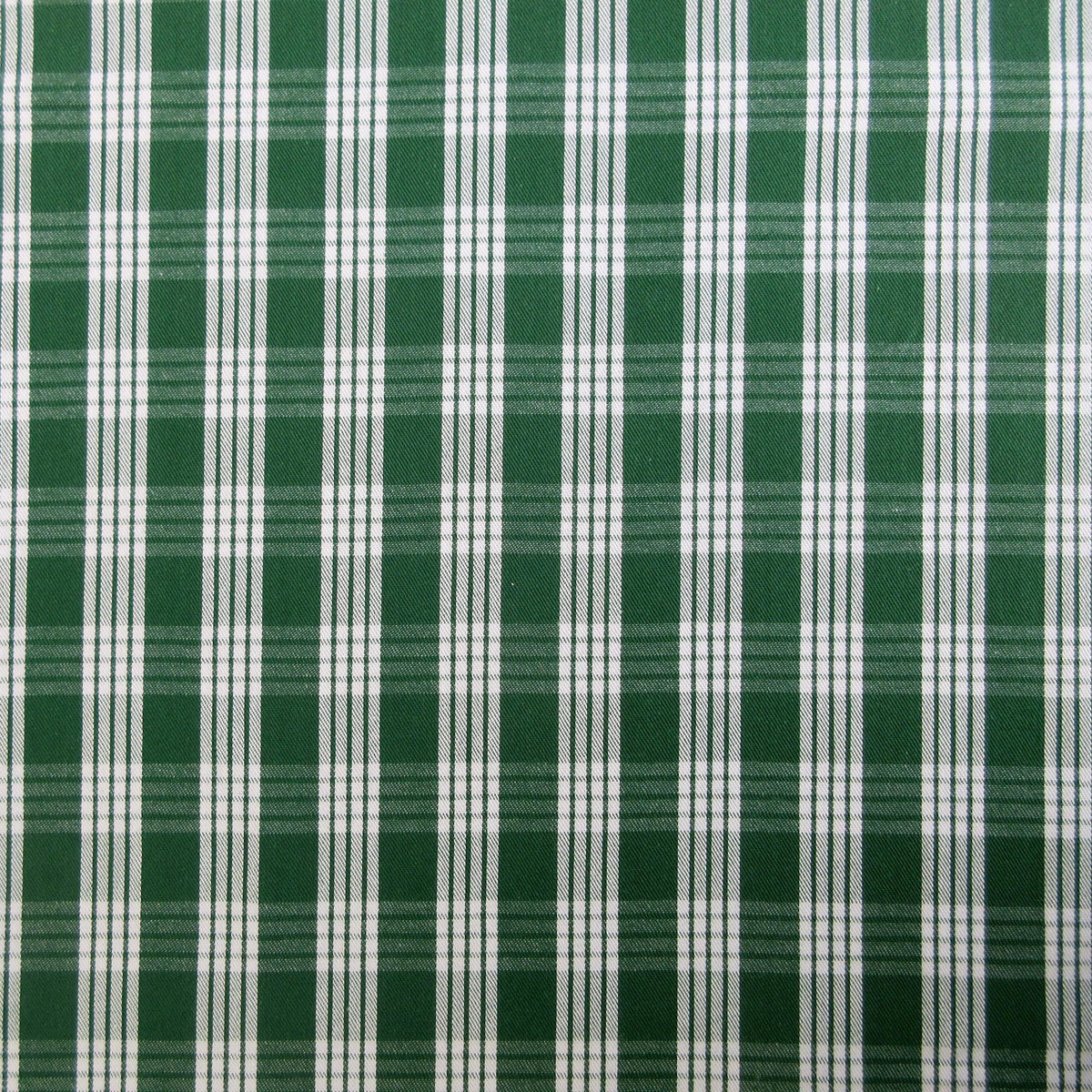 Fabric, Green UH Palaka Yarn Dyed Hawaiian Plaid, 100% Cotton Woven By the Half and Full Yard