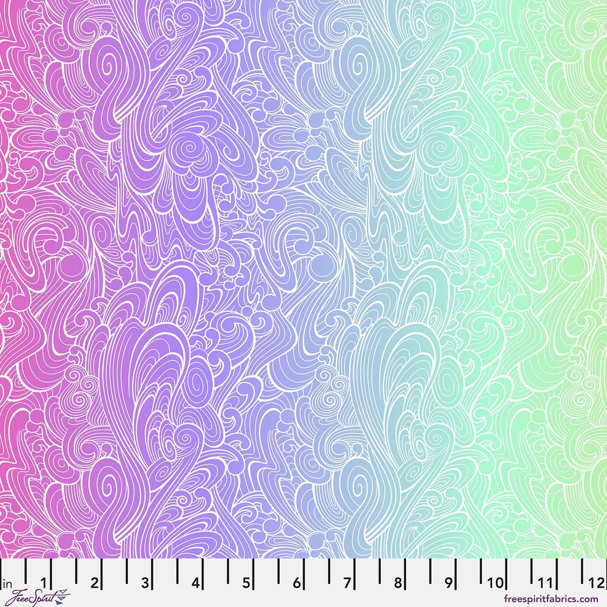 Fabric BUNDLE, Tula Pink Floral Reef Half Yard Bundle, Blender Coordinates