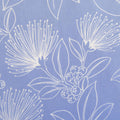 Fabric, Big Lehua Blooms on Periwinkle, Large Scale Tropical Hawaiian, By the Half or Full Yard