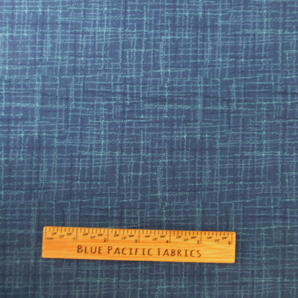Fabric, Grasscloth Cotton in Denim Blue by Riley Blake, By the Half or Full Yard