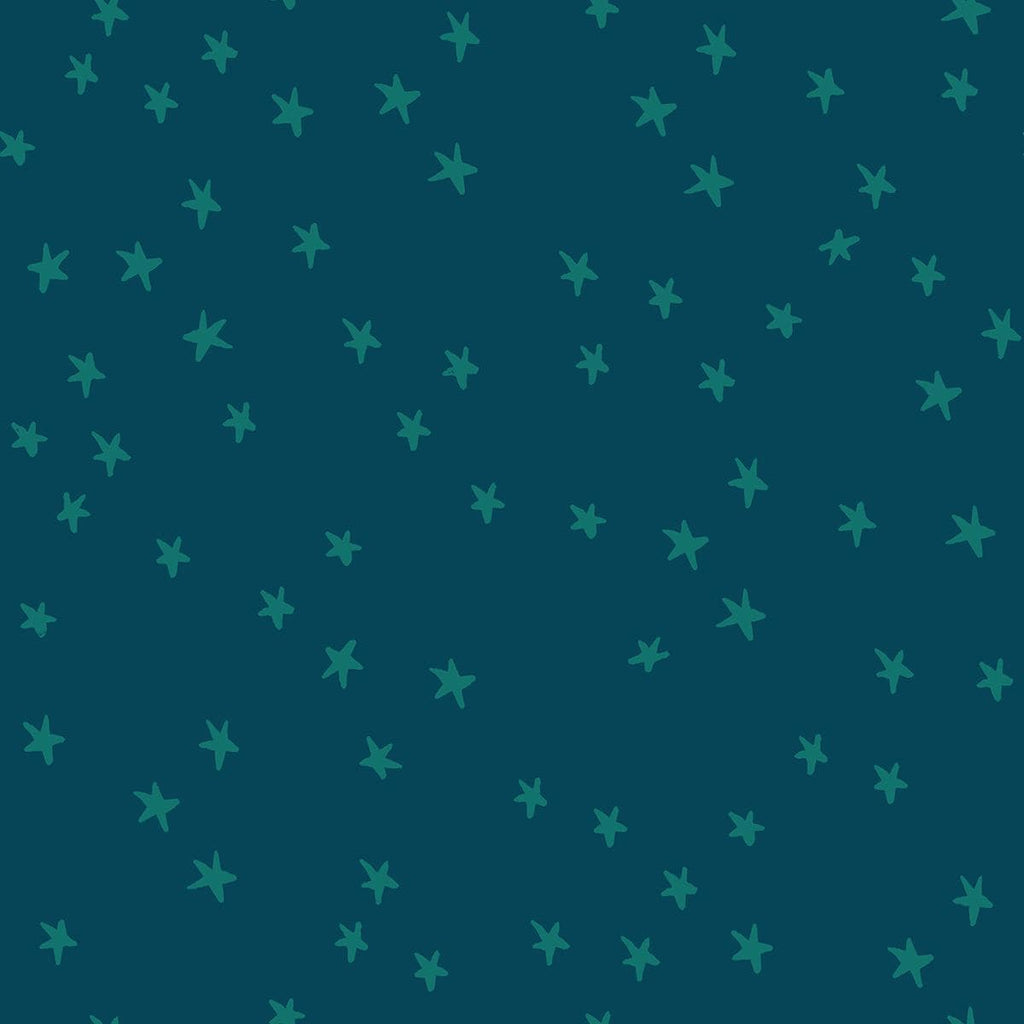 Star Fabric, Starry in Galaxy Blue by Ruby Star Society, By the Half or Full Yard