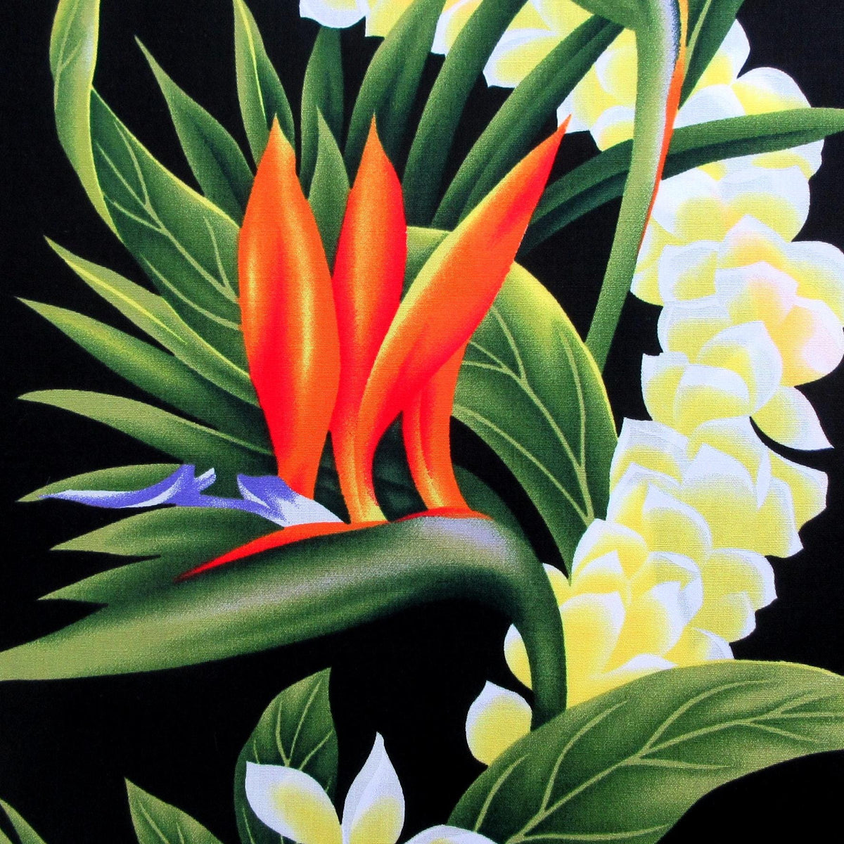 Fabric, Pukalani Bird of Paradise, Large Hawaiian Floral, By the Yard