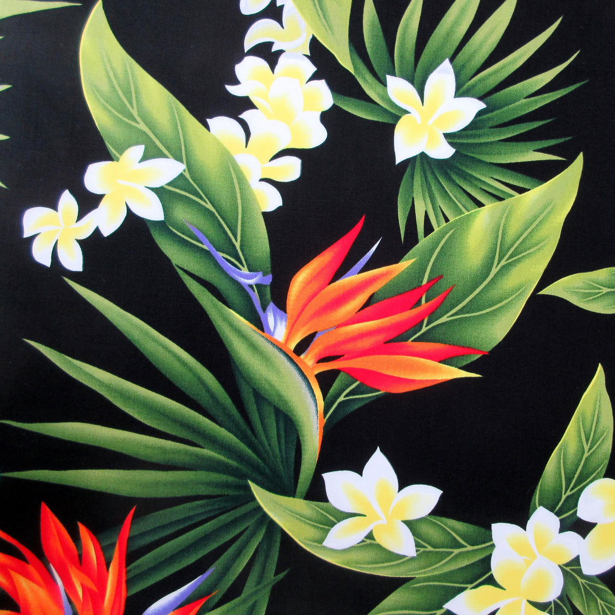 Fabric, Pukalani Bird of Paradise, Large Hawaiian Floral, By the Yard