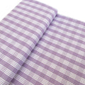 Fabric, Lilac Yarn Dyed Palaka Hawaiian Plaid, 100% Cotton Woven, By the Half or Full Yard