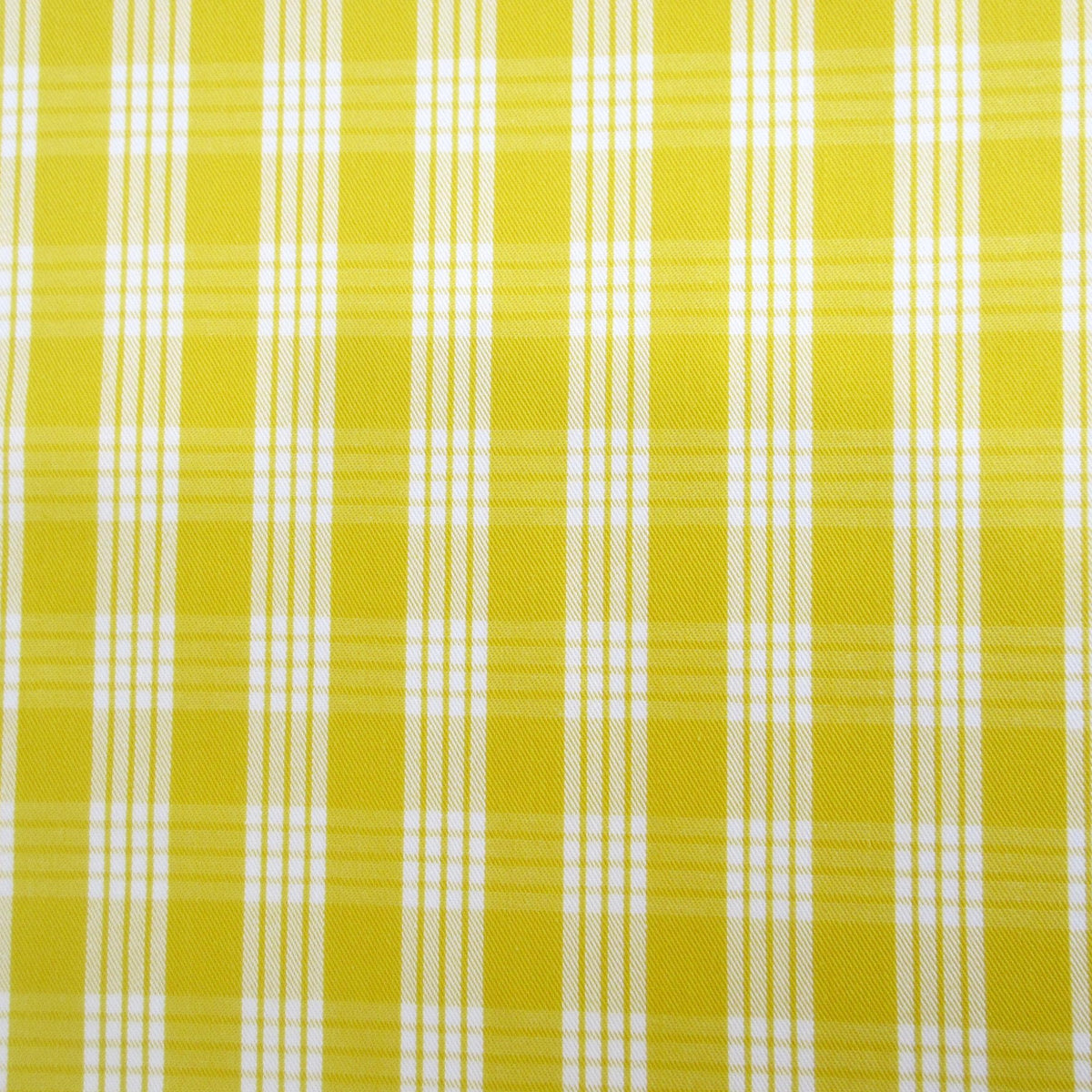Fabric, Yellow Palaka, Yarn Dyed Hawaiian Plaid, 100% Cotton Woven, By the Half or Full Yard
