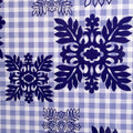 Fabric, Hawaiian Quilt Blocks on Palaka Purple, by the Half or Full Yard