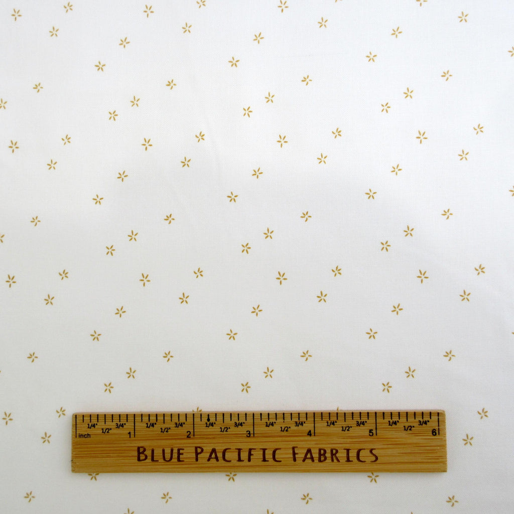 Fabric, Plumeria on Cream, Hush Hush 5 by Riley Blake, Low Volume, By the Half or Full Yard