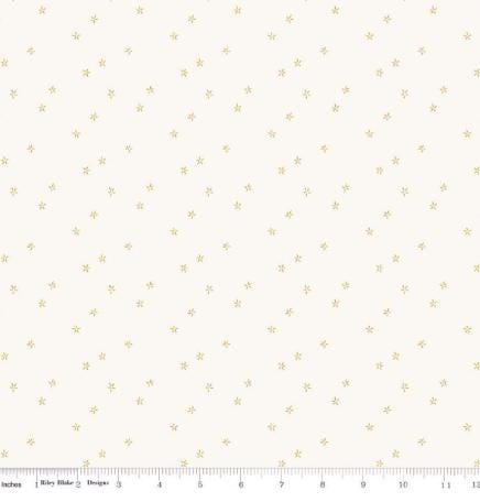 Fabric, Plumeria on Cream, Hush Hush 5 by Riley Blake, Low Volume, By the Half or Full Yard