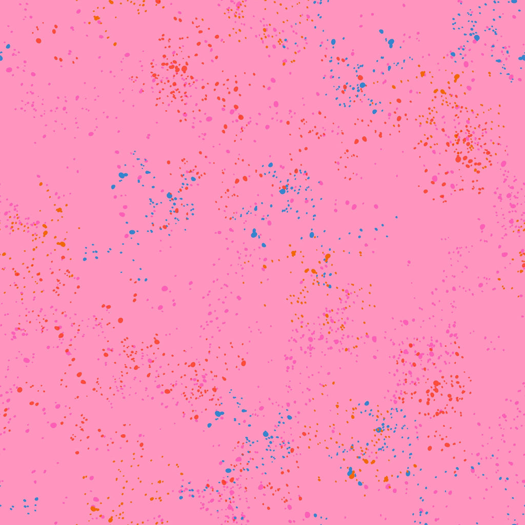 Fabric, Speckled in Flamingo by Ruby Star Society, By the Half or Full Yard
