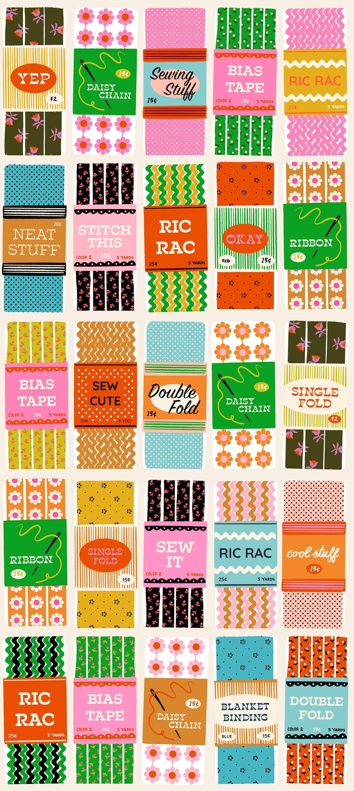 Sewing Fabric, 1-800-Notions on Shell by Ruby Star Society, By the Half or Full Yard